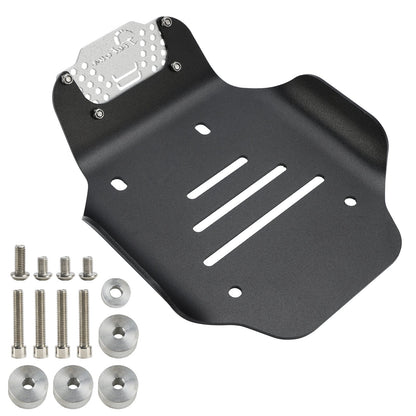 2021-2024 Moto Guzzi V7 Milano / Carbon / Piastra paramotore in alluminio grezzo