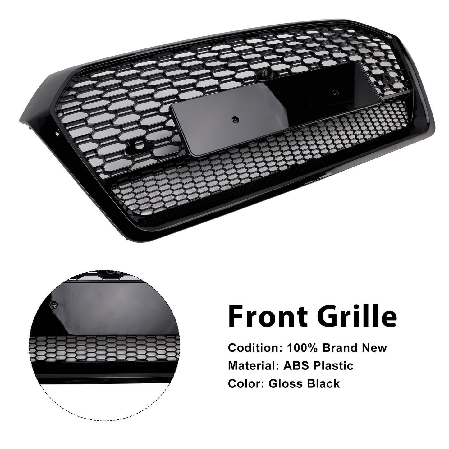 Per Audi Q5 SQ5 2018-2020 RSQ5 Style Griglia anteriore a nido d'ape in rete