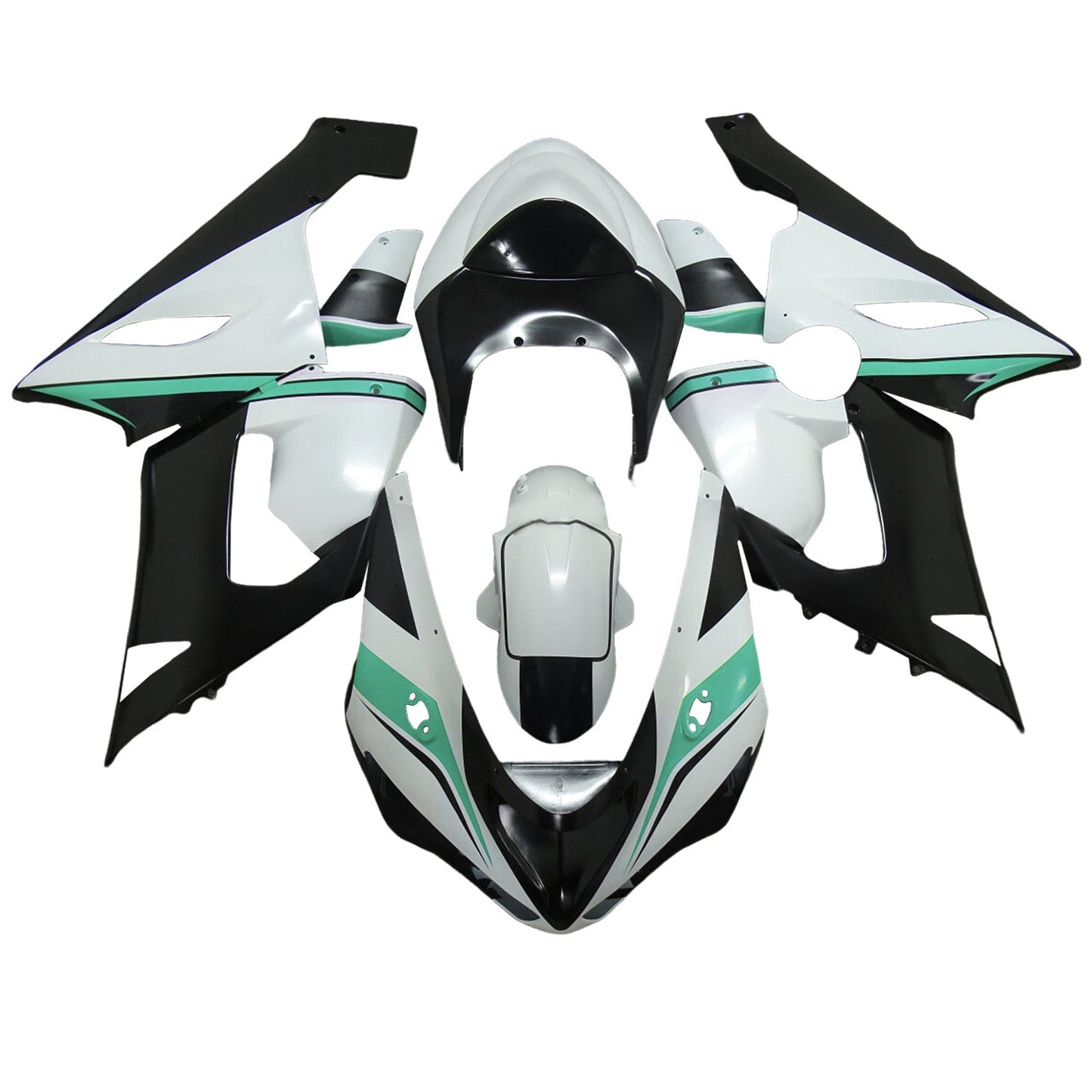Kit carenatura iniezione in plastica ABS adatto per Kawasaki ZX6R 636 2005-2006