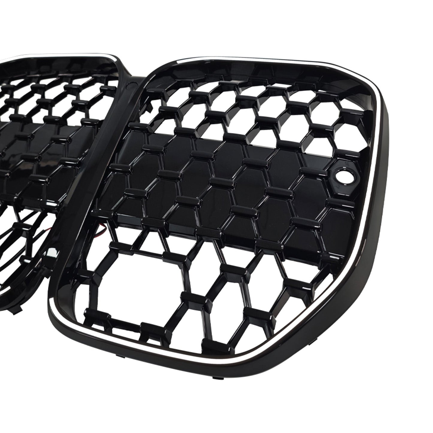 Griglia paraurti anteriore nera per BMW Serie 4 G22 G23 G82 con ACC, compatibile con i modelli 2020-2025.