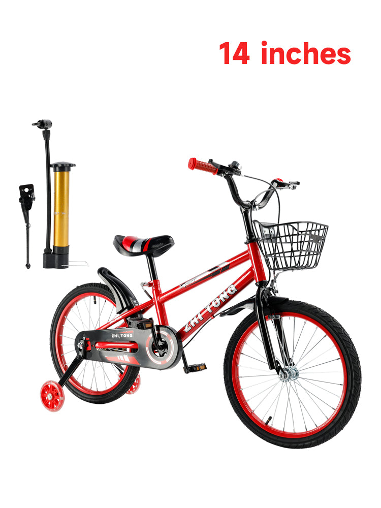 Bicicletta per bambini da 14 pollici Bicicletta per bambini e bambine con ruote ausiliarie