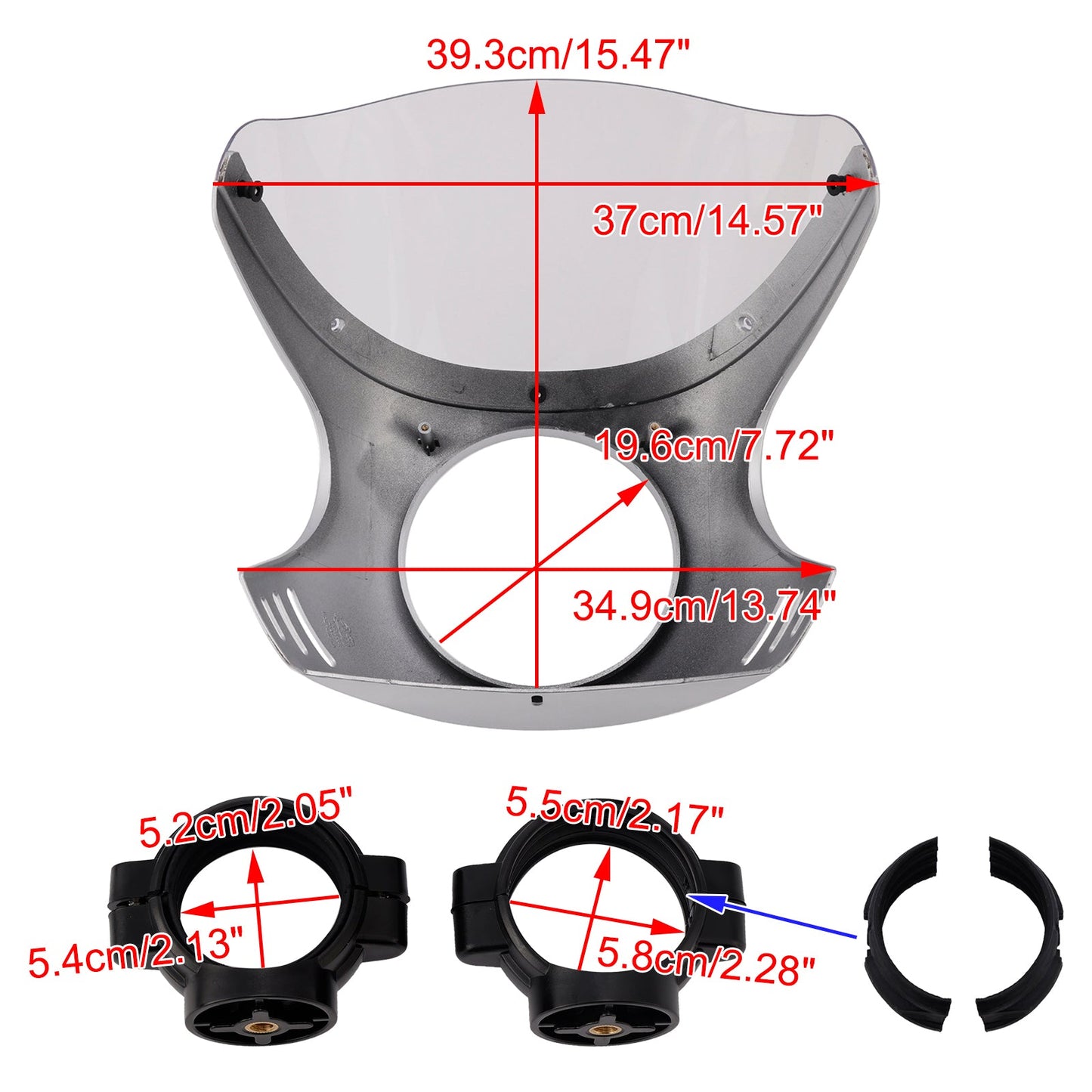 Parabrezza per BMW R NINE T 2014-2024