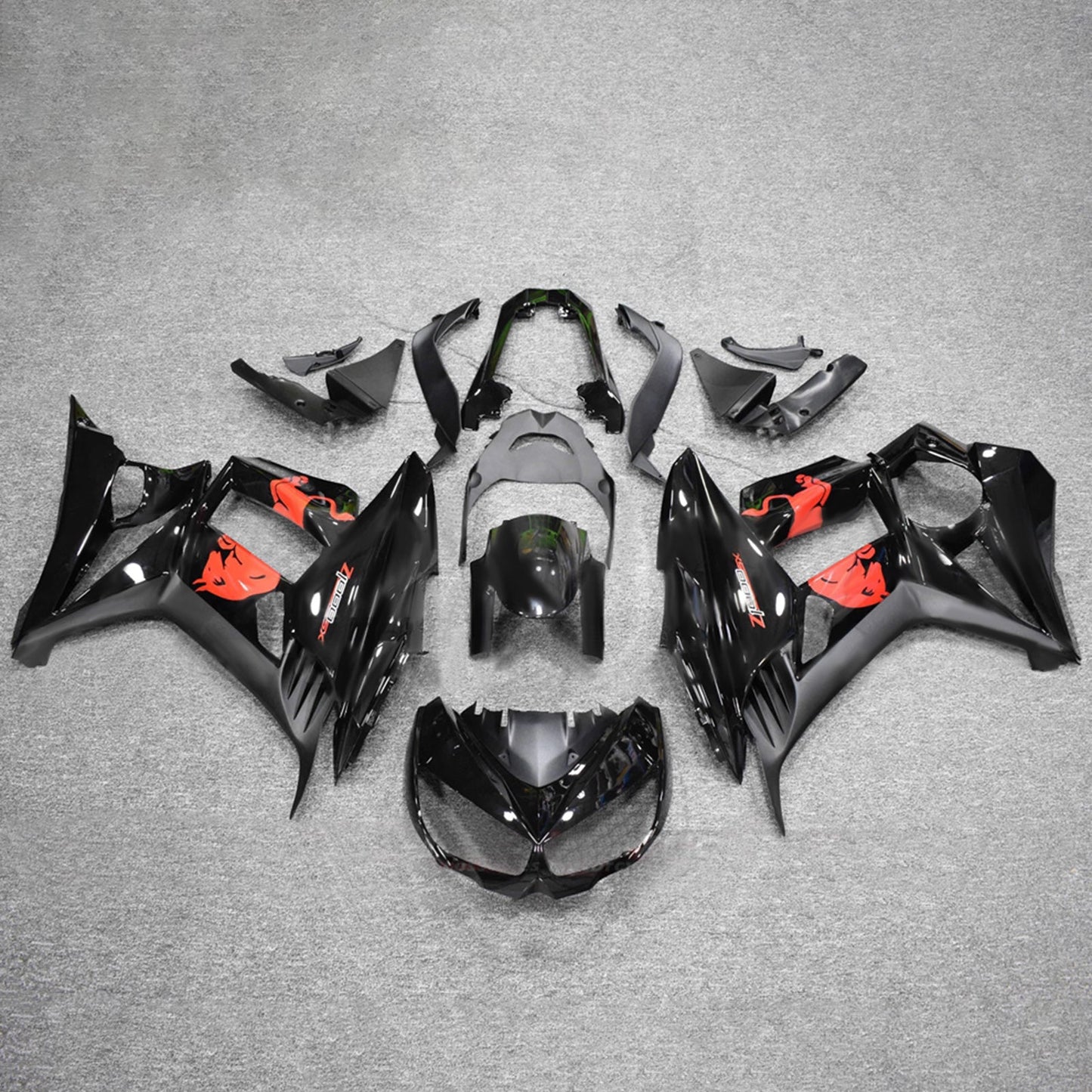 Kit carenatura iniezione in plastica ABS adatto per Kawasaki Z1000SX 2010-2015