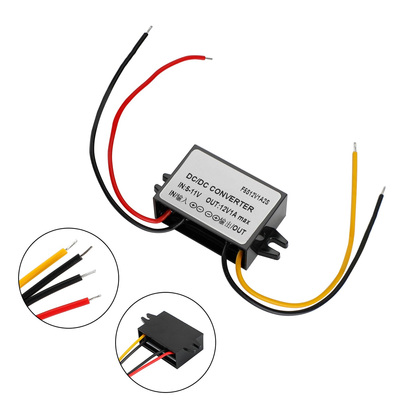Convertitore di alimentazione per auto DC-DC 6V-12V 1A 12W Step Up, regolatore impermeabile
