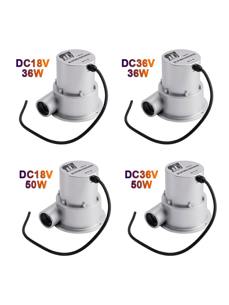 Generatore idroelettrico a turbina a flusso d'acqua DC18V/36V 36W/50W AC Generazione di energia