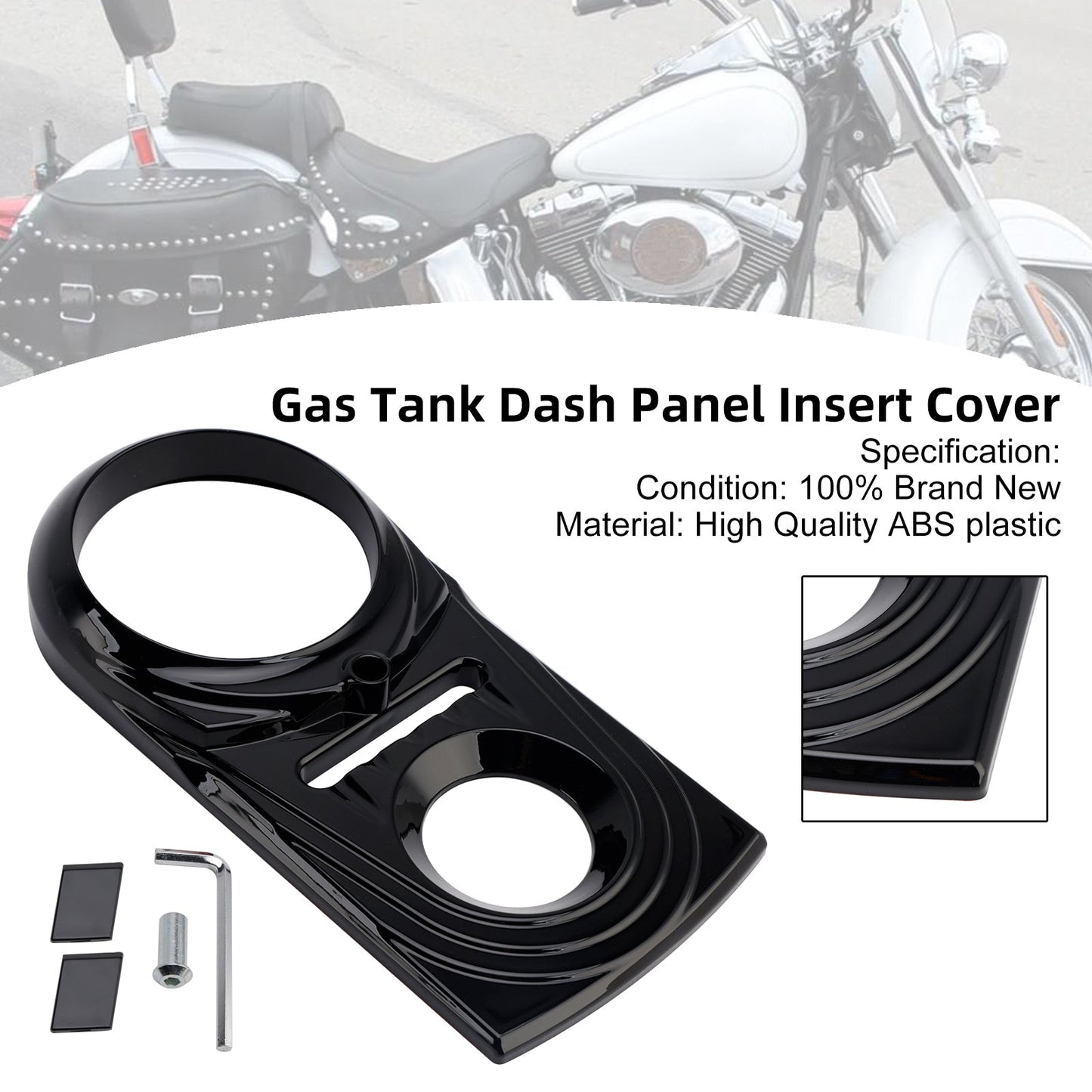 Inserto per pannello cruscotto serbatoio benzina per Softail FLSTC FXST Street Glide