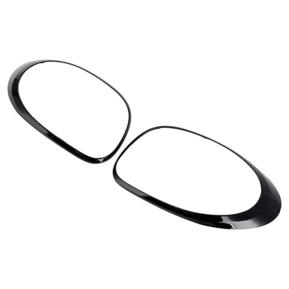 Anello di finitura per fanale posteriore sinistro e destro per Fiat 500L 2014-2020, nero.