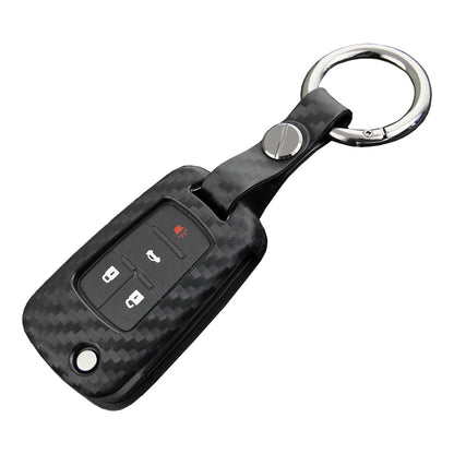 Custodia in similpelle e silicone per chiave auto con fibbia per Chevrolet
