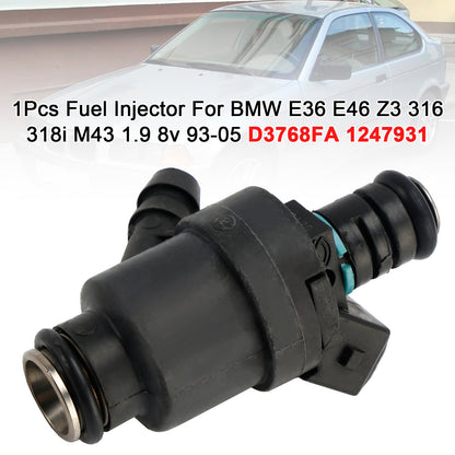1 pz iniettore carburante per BMW E36 E46 Z3 316 318i M43 1.9 8v 93-05 D3768FA 1247931