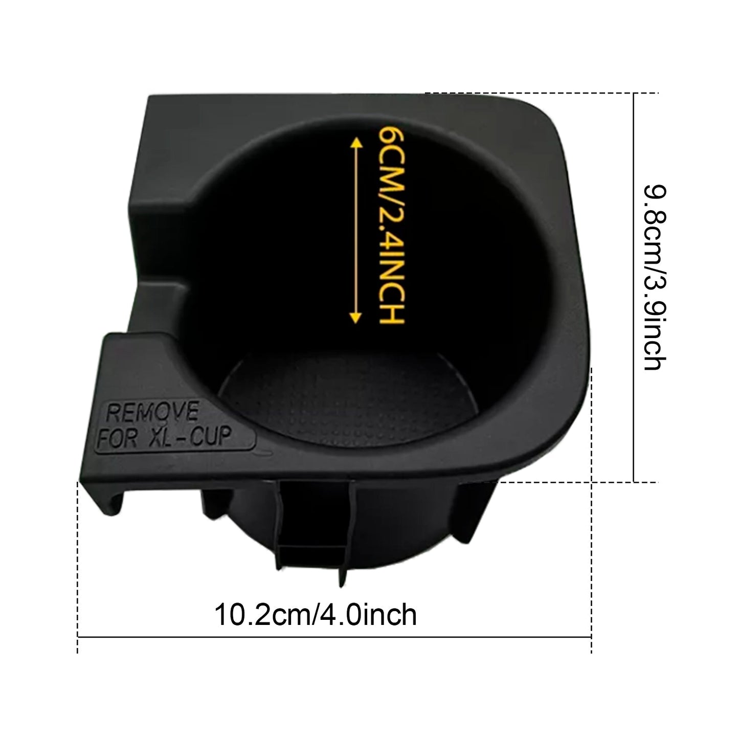 Inserto portabicchieri per console centrale nera destra e sinistra per Toyota Tacoma 2005-2017