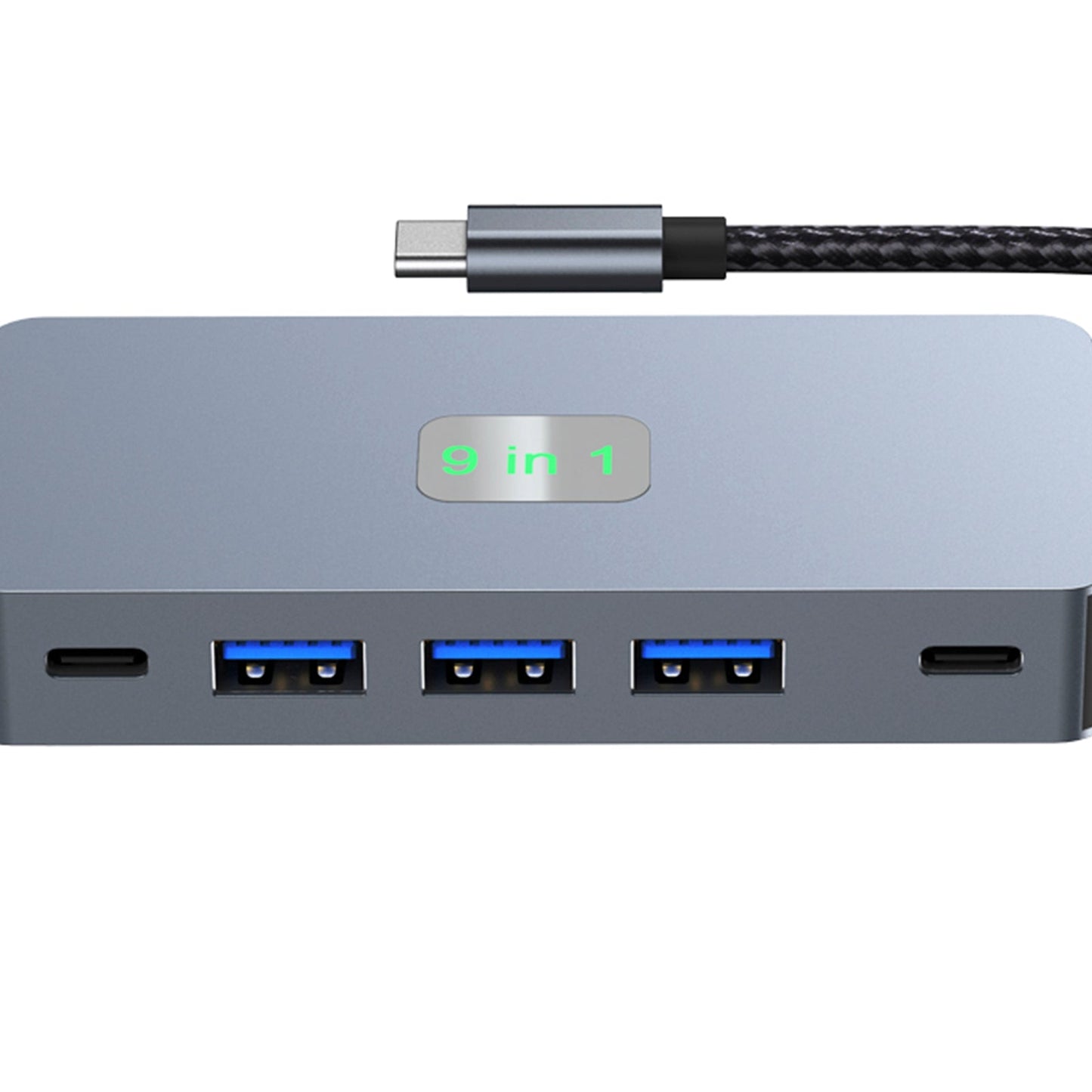 9 in 1 TYPE-C a RJ45 (Gigabit) + USB 3.0*3 + HDMI + dati USB-CS + PD100W + SD/TF per iPad Pro