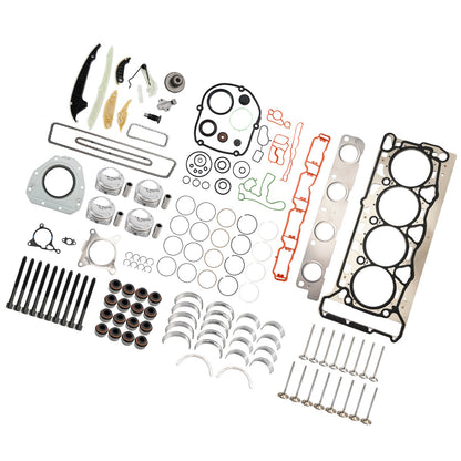Kit di revisione e ricostruzione dei pistoni del motore AUDI TT (8J) 1.8 TFSI CDAA 118kw (160ps) 2008-2011 06H107065CP 06H109509Q