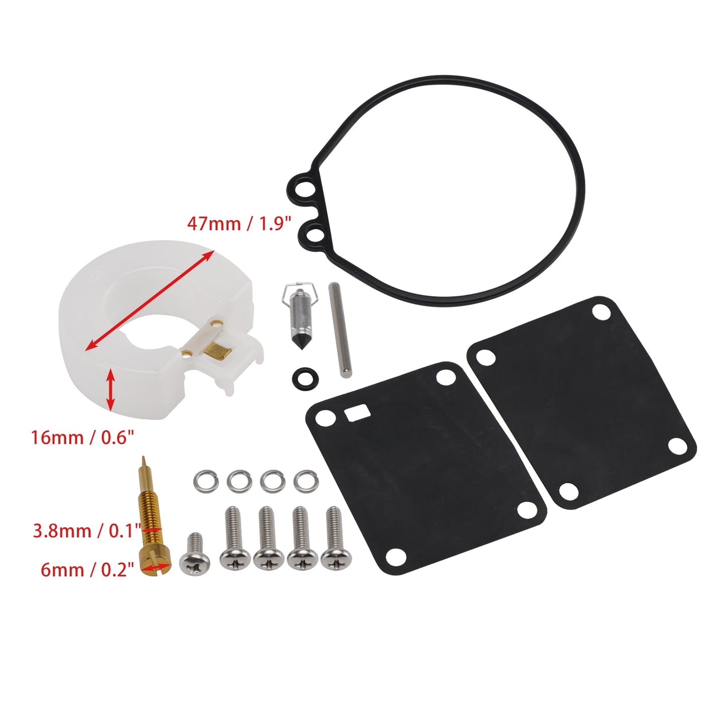 Kit di revisione carburatore per Yamaha 6hp 8hp Nissan 5hp 8hp 11502M 369-871221