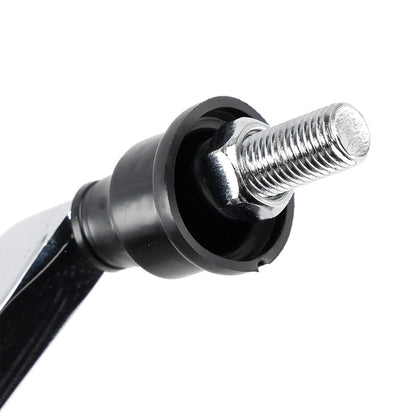 Coppia di specchietti cromati, sinistro e destro, set da 10 mm per moto chopper
