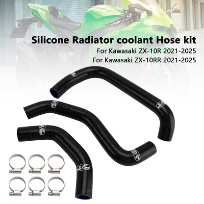 Tubo flessibile del liquido di raffreddamento del radiatore in silicone Kawasaki ZX10R ZX-10RR 2021-2025