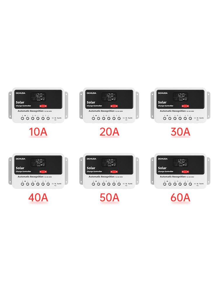 Regolatore solare automatico PWM 12V24V48V 10A-60A, regolatore solare in ferro fosfato