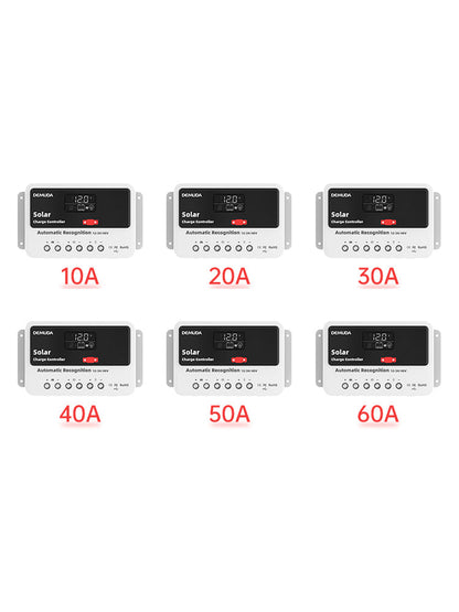 Regolatore solare automatico PWM 12V24V48V 10A-60A, regolatore solare in ferro fosfato
