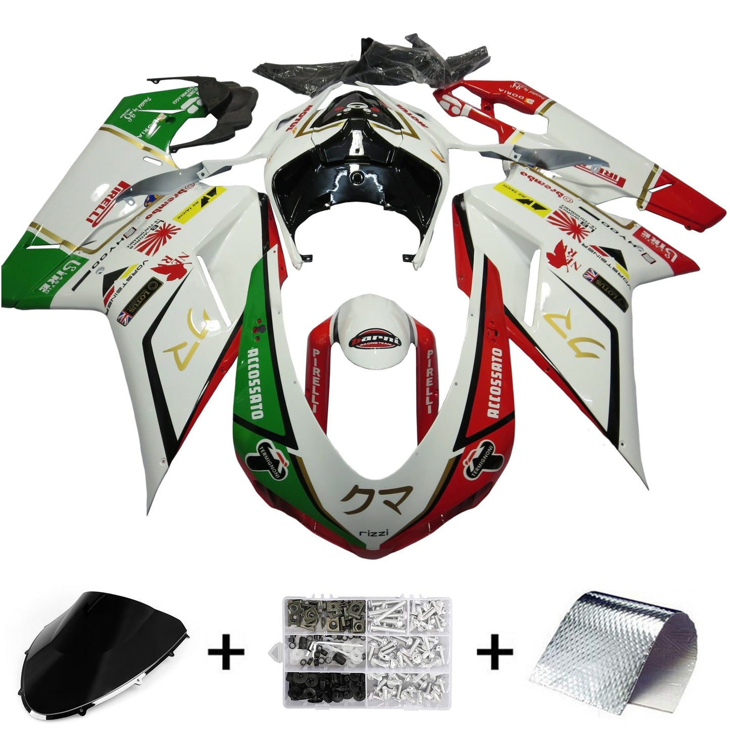 Kit Carenatura Ducati 1098 1198 848 2007-2011 Carrozzeria ABS
