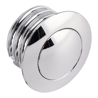 Tappo serbatoio a vite in alluminio billet cromato per Sportster Softail Dyna 82-19