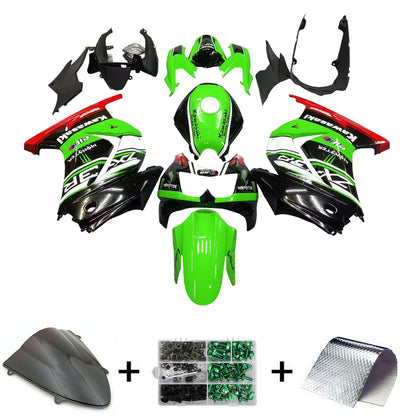 2008-2012  Kawasaki EX250 Ninja250R  Kit di carenatura a iniezione ABS di plastica adatta