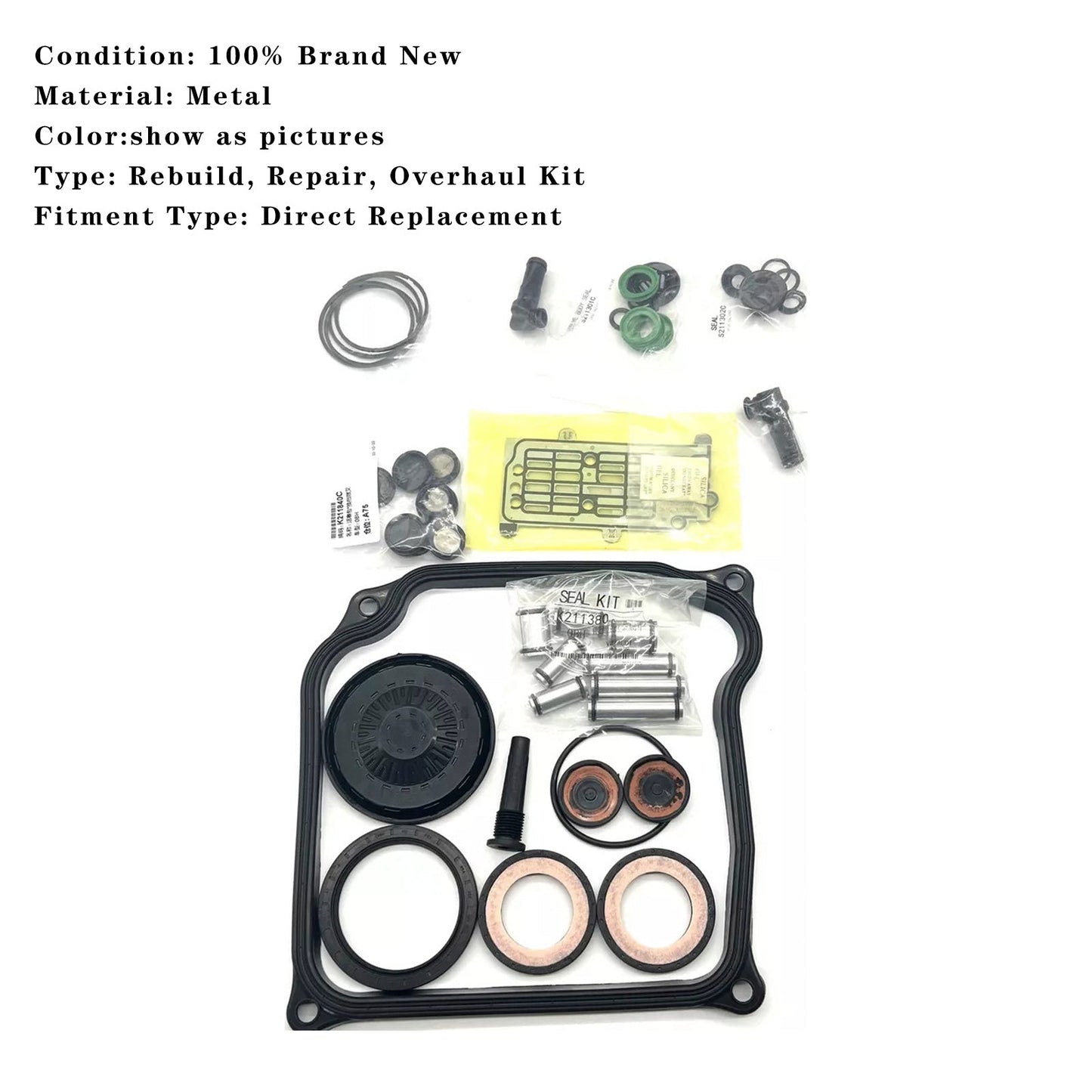 Kit guarnizioni pistoni revisione trasmissione VW TIGUAN L4 1.4L 1.8L 2011-ON DQ500 0BH 0BT