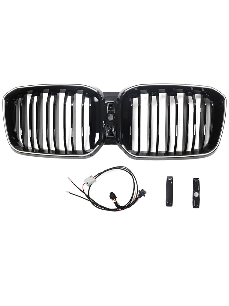 Griglia a doppio rene per paraurti nero lucido BMW X3 G01 X4 G02 2022-2025