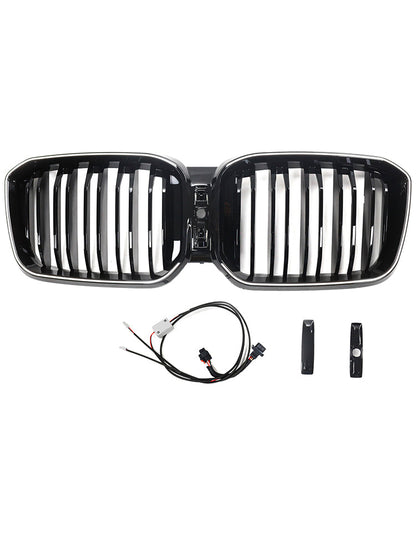 Griglia a doppio rene per paraurti nero lucido BMW X3 G01 X4 G02 2022-2025