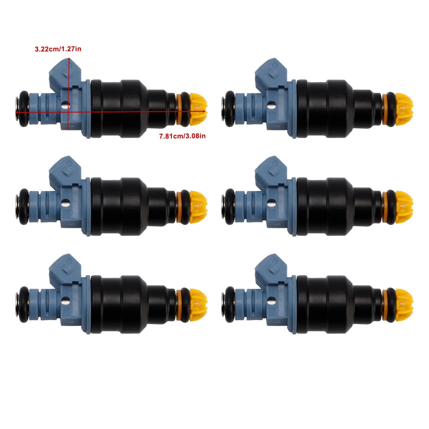 6 pezzi iniettori carburante per BMW Serie 3 E30 E36 2.5L 1.8L 87-97 Ford 0280150715