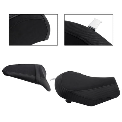 Kit cuscini passeggero anteriore e posteriore Raider neri per Kawasaki Ninja 650 Z650 2017-2025