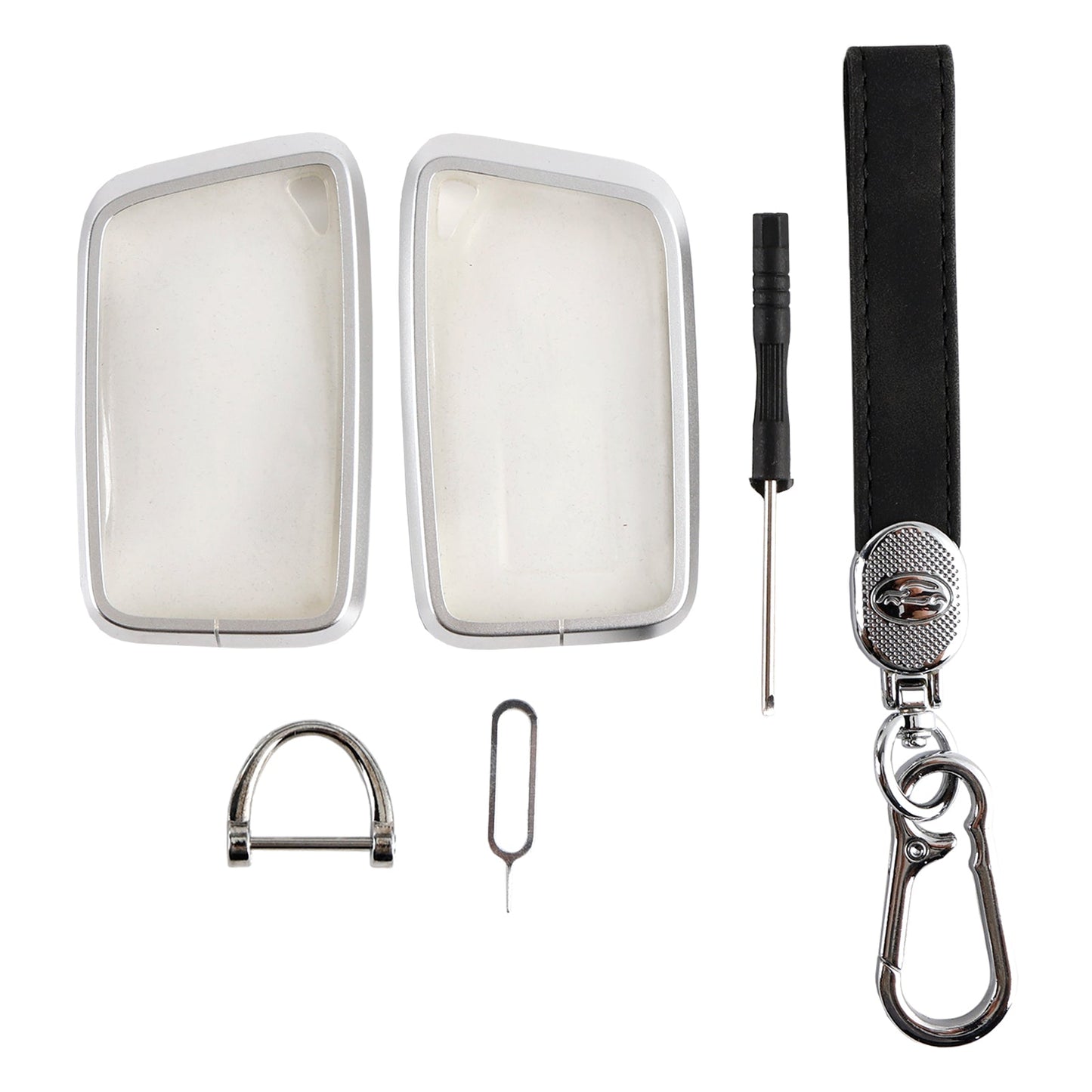 Custodia protettiva nera in lega di alluminio TPU con pellicola morbida per chiave auto Lexus IS GS ES RX