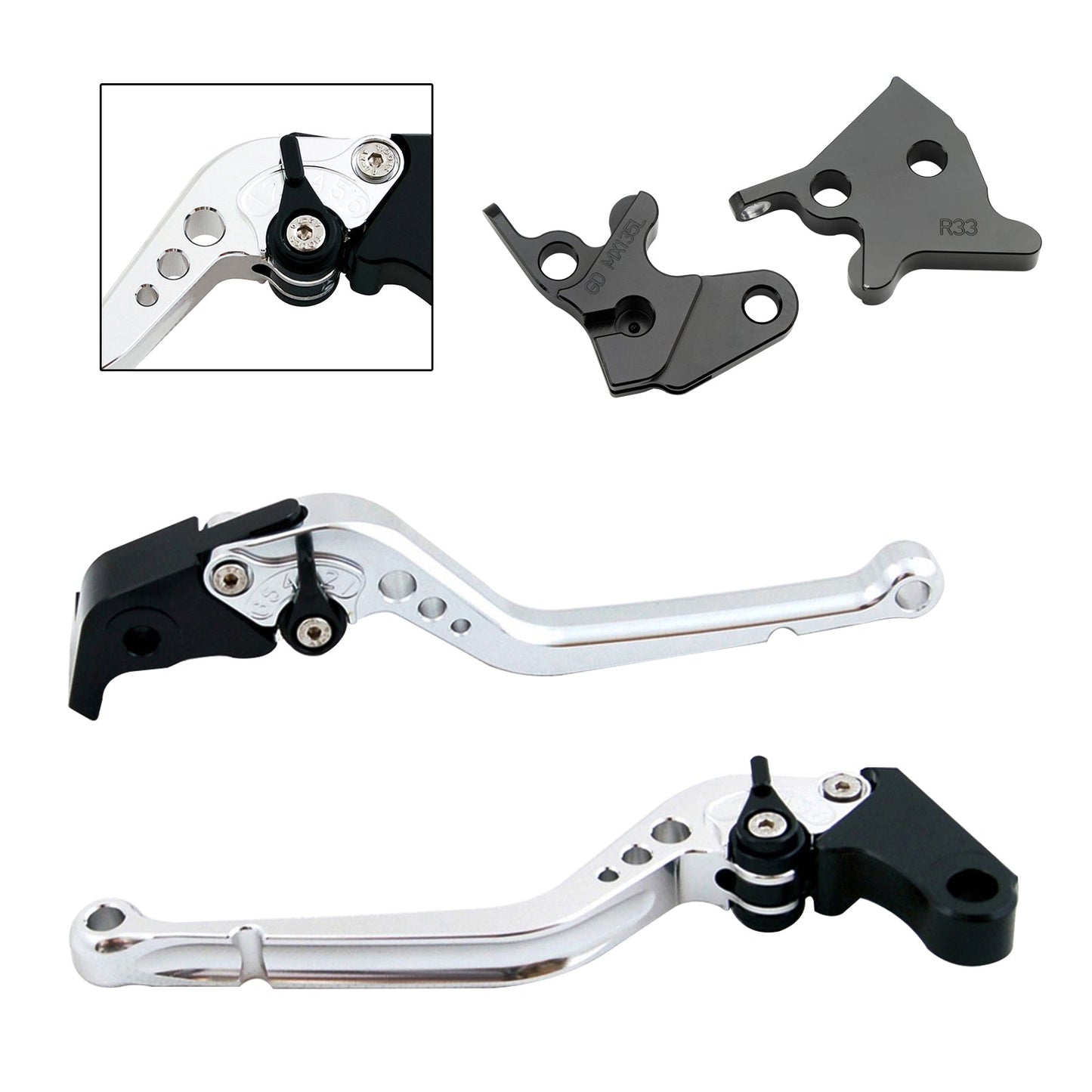 Leva frizione freno lunga YAMAHA YBR125 2005-2014