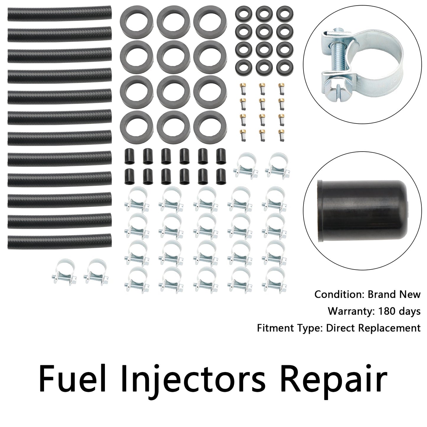 Kit di riparazione iniettori carburante da 12 pezzi per V12 XJS 1981-1991 per Jaguar e Porsche
