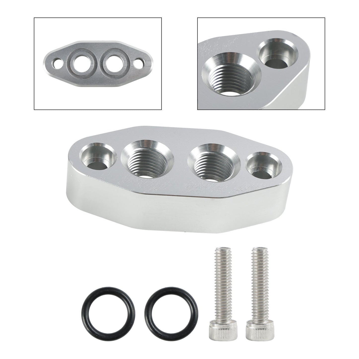 Adattatore radiatore olio 6AN ORB Oring Piastra porta ingresso/uscita LS1 LSX LS3 LS LS2 LS3 551600