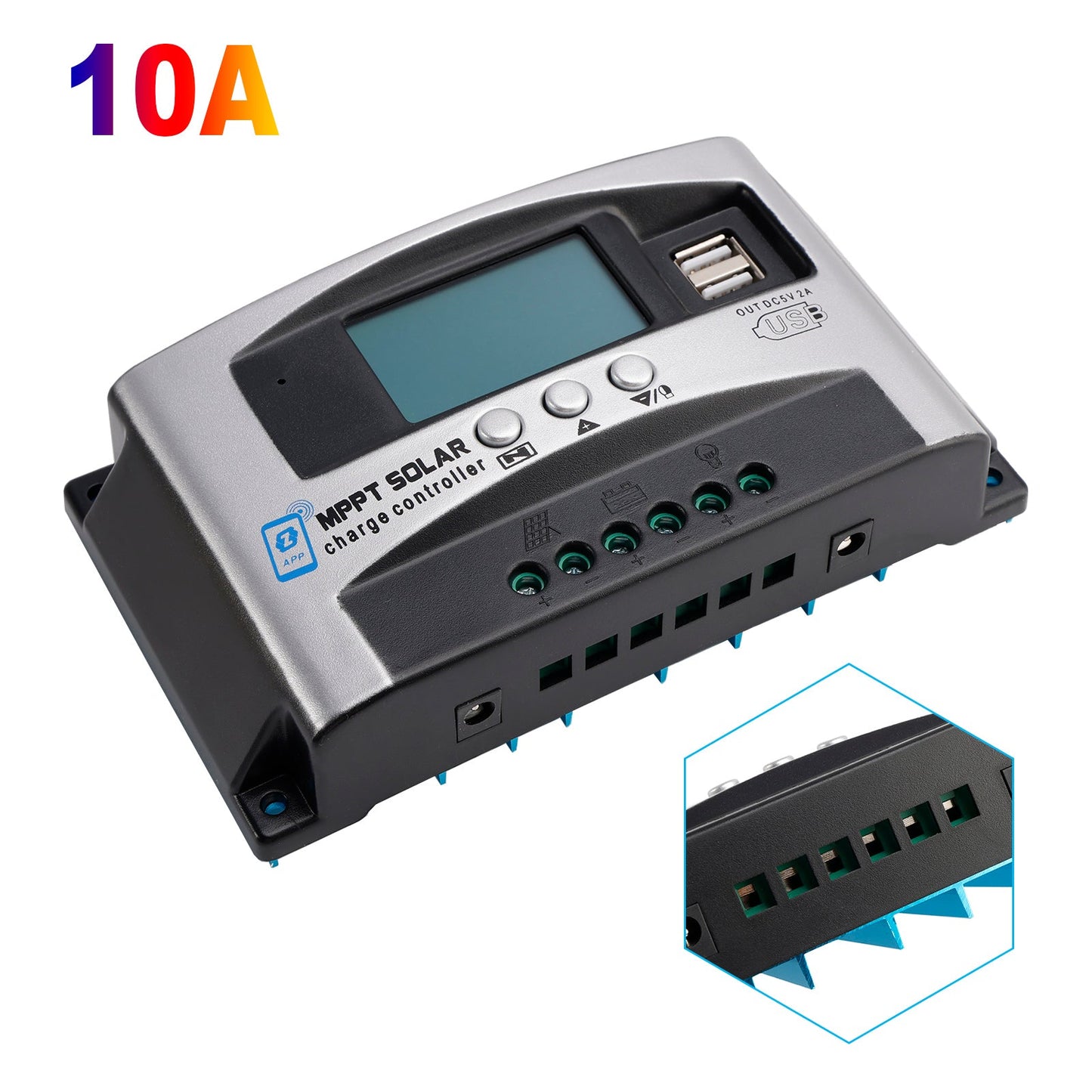 APP per il controllo solare ad alta energia MPPT 30A/40A per la gestione remota del controller DSP