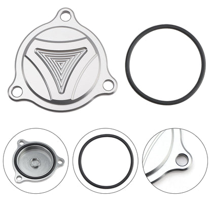 COPERCHIO FILTRO OLIO CNC GRIGIO PER SUZUKI DRZ400 DRZ 400S DRZ 400SM DRZ400E 05-2025