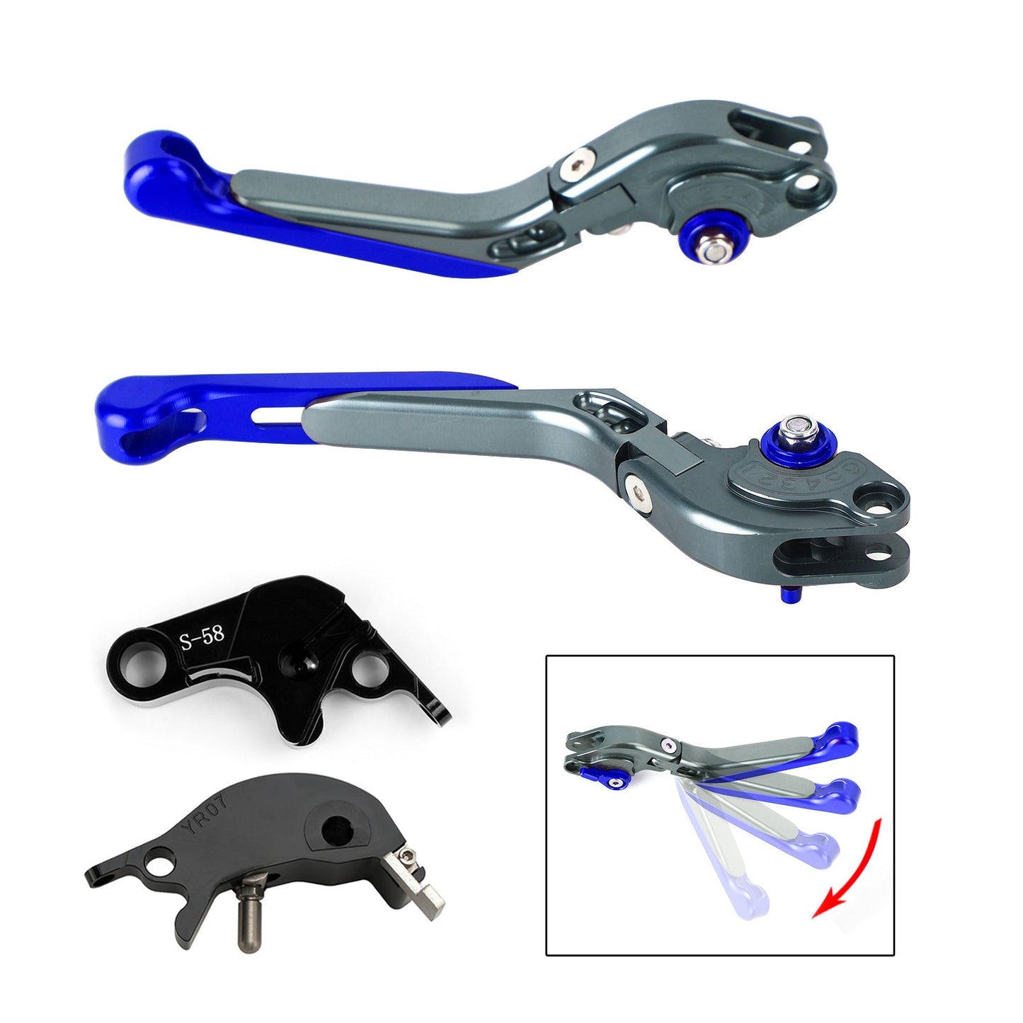 Leva freno frizione regolabile YAMAHA YZF R7 MT-10/SP FZ-10/SP 2022-2023