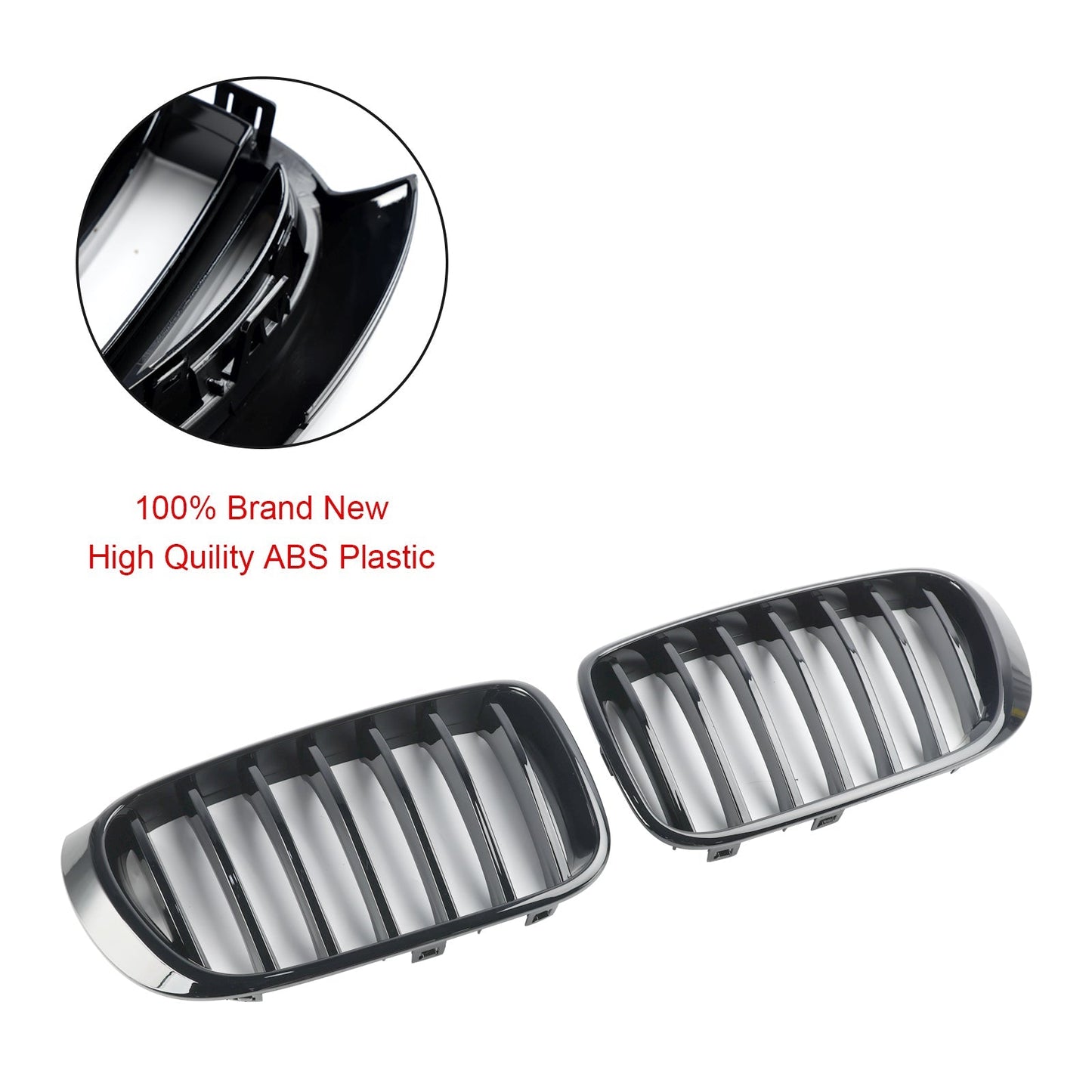 Griglia per rene paraurti anteriore nera lucida BMW X4 F26 2014-2017 51117338571