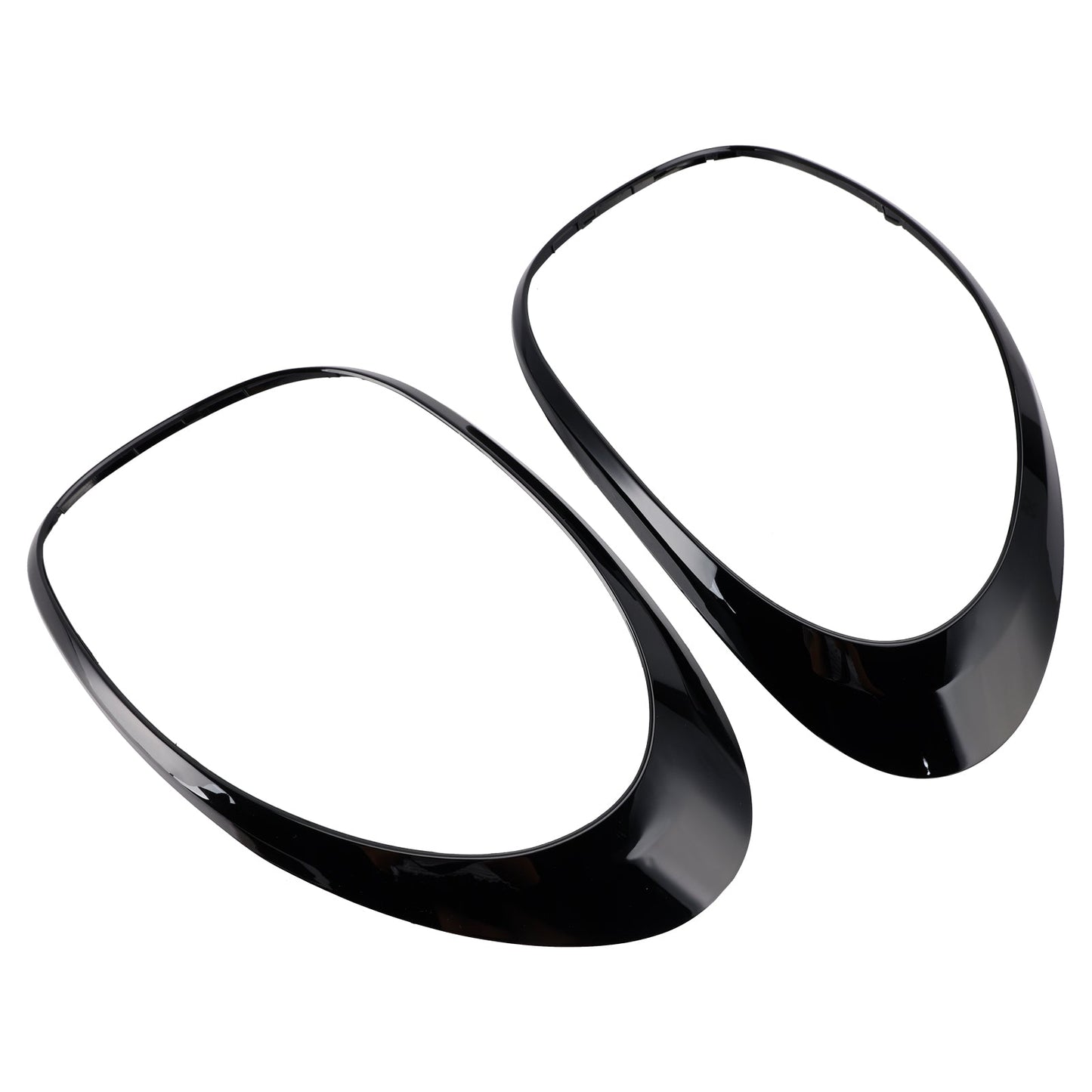 Anello di finitura per fanale posteriore sinistro e destro per Fiat 500L 2014-2020, nero.