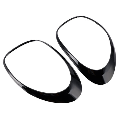 Anello di finitura per fanale posteriore sinistro e destro per Fiat 500L 2014-2020, nero.