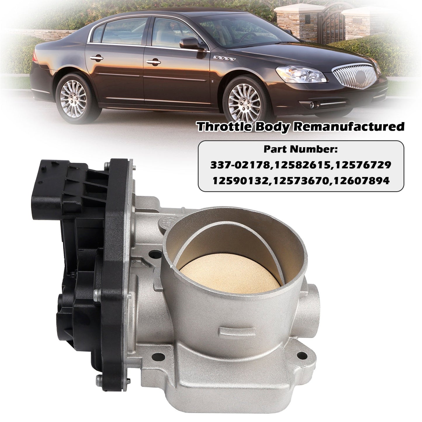 Corpo farfallato 12576729 per Buick LaCrosse Pontiac Grand Prix 3.8L 05-09