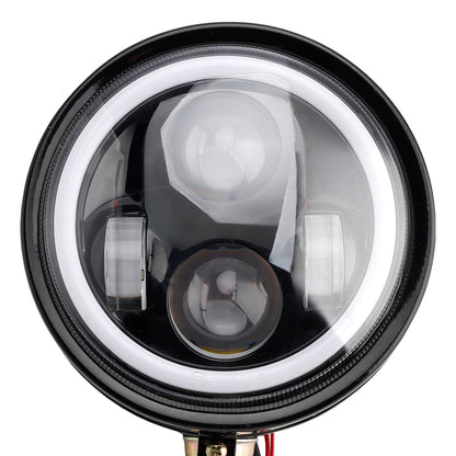Faro anteriore da 5,75"" con faretto universale a 4 lampadine, adatto per motociclette