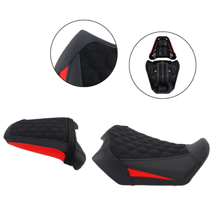 Kit cuscini passeggero Raider anteriori e posteriori per Honda CB650R CBR650R 2024-2025, colore rosso.