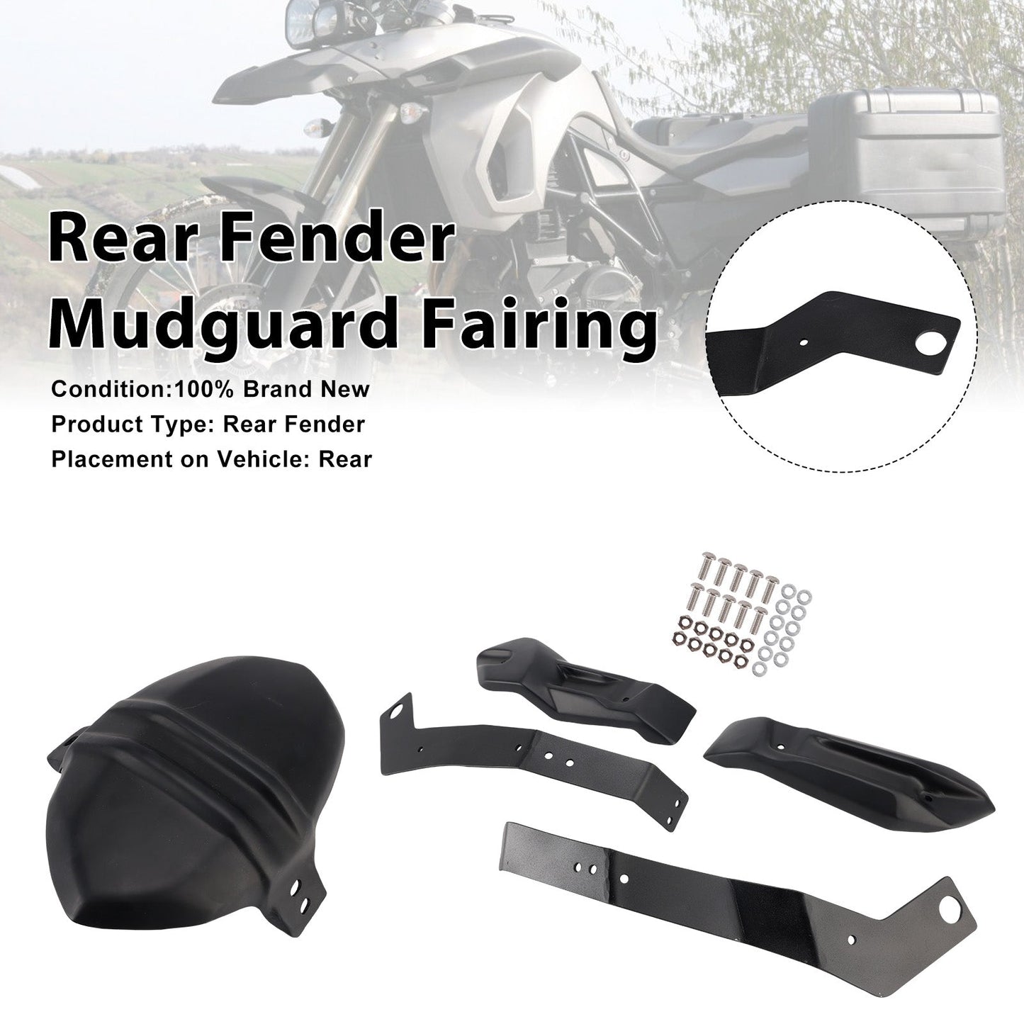 Parafango posteriore adatto per BMW F800GS