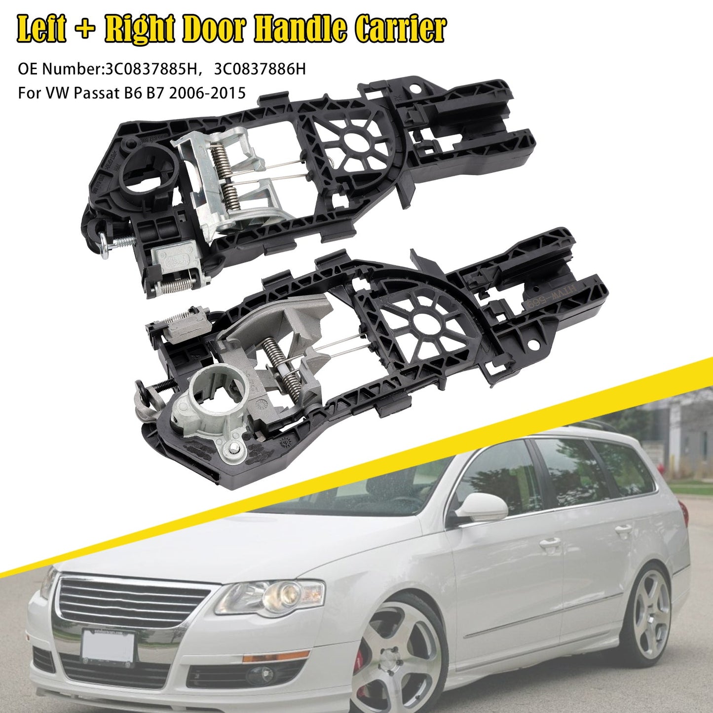 Supporto maniglia porta anteriore sinistra + destra VW Passat B6 B7 2006-2015