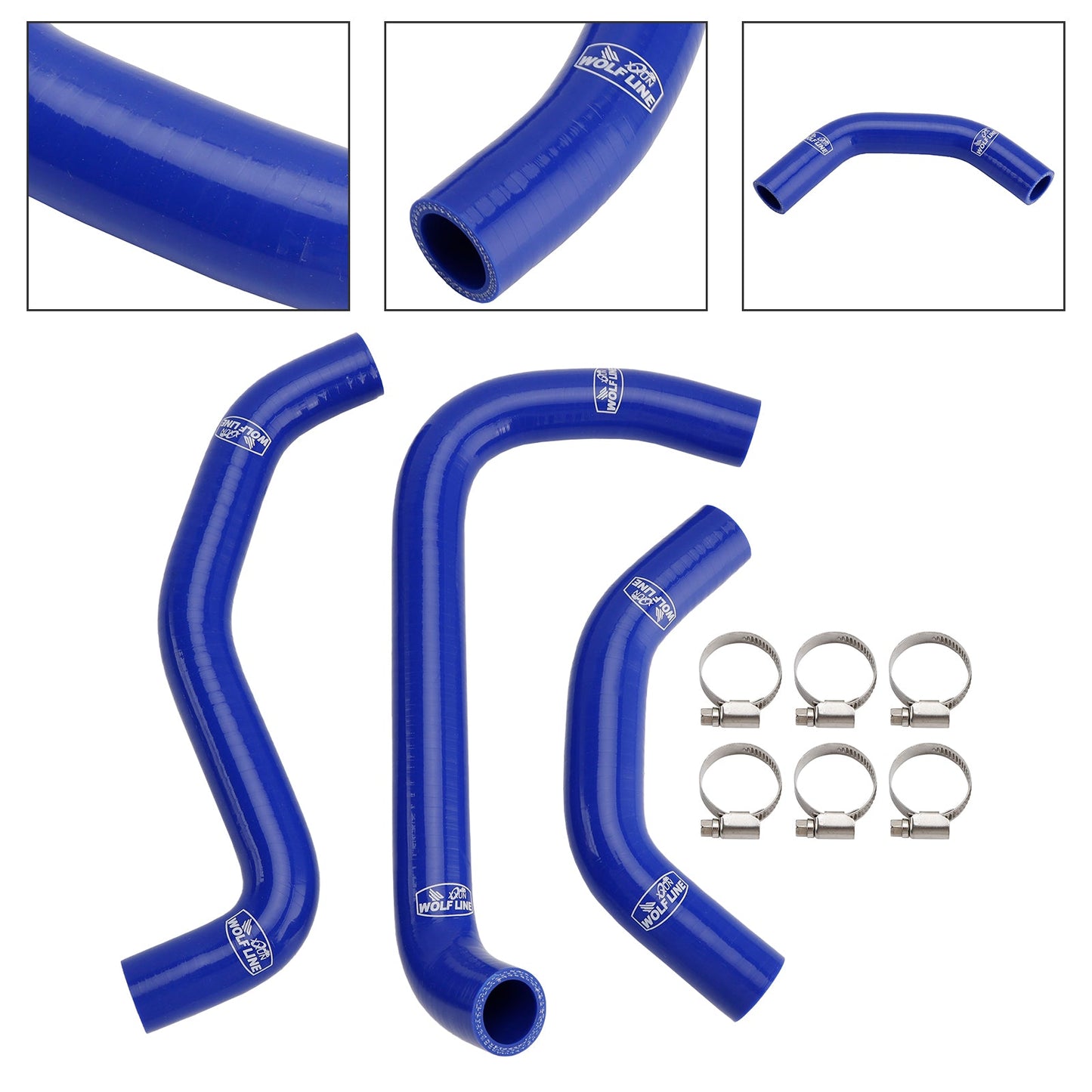 Tubo flessibile del liquido di raffreddamento del radiatore in silicone Kawasaki ZX10R ZX-10RR 2021-2025