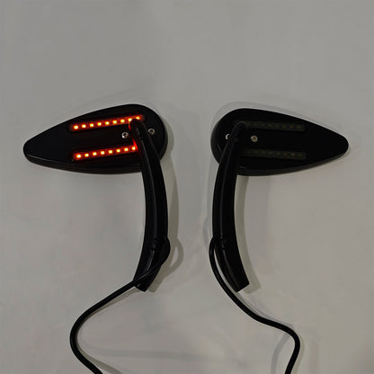 Specchietti retrovisori a LED Custom Dynamics neri per Sportster 883 1200 dal 1990 al 2021
