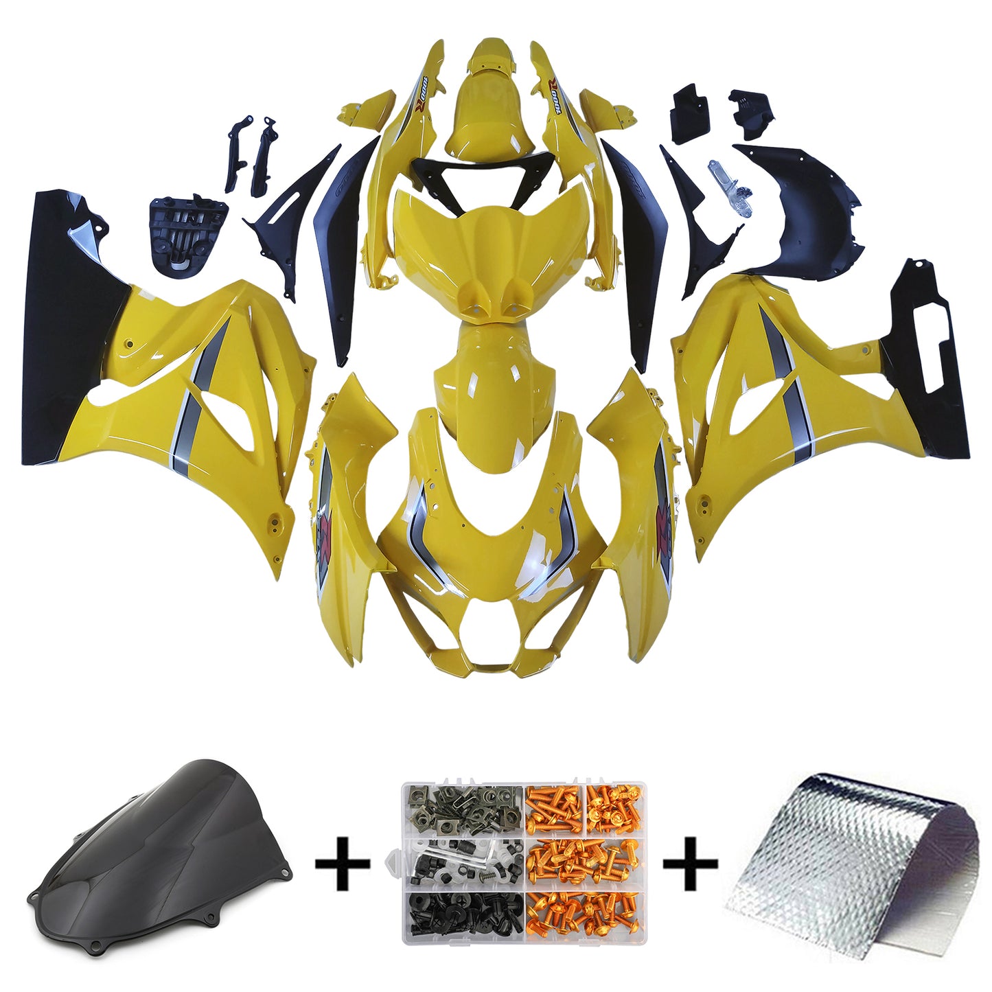 Kit carenatura Bodywork ABS di plastica per Suzuki GSXR1000 2017-2025 K17