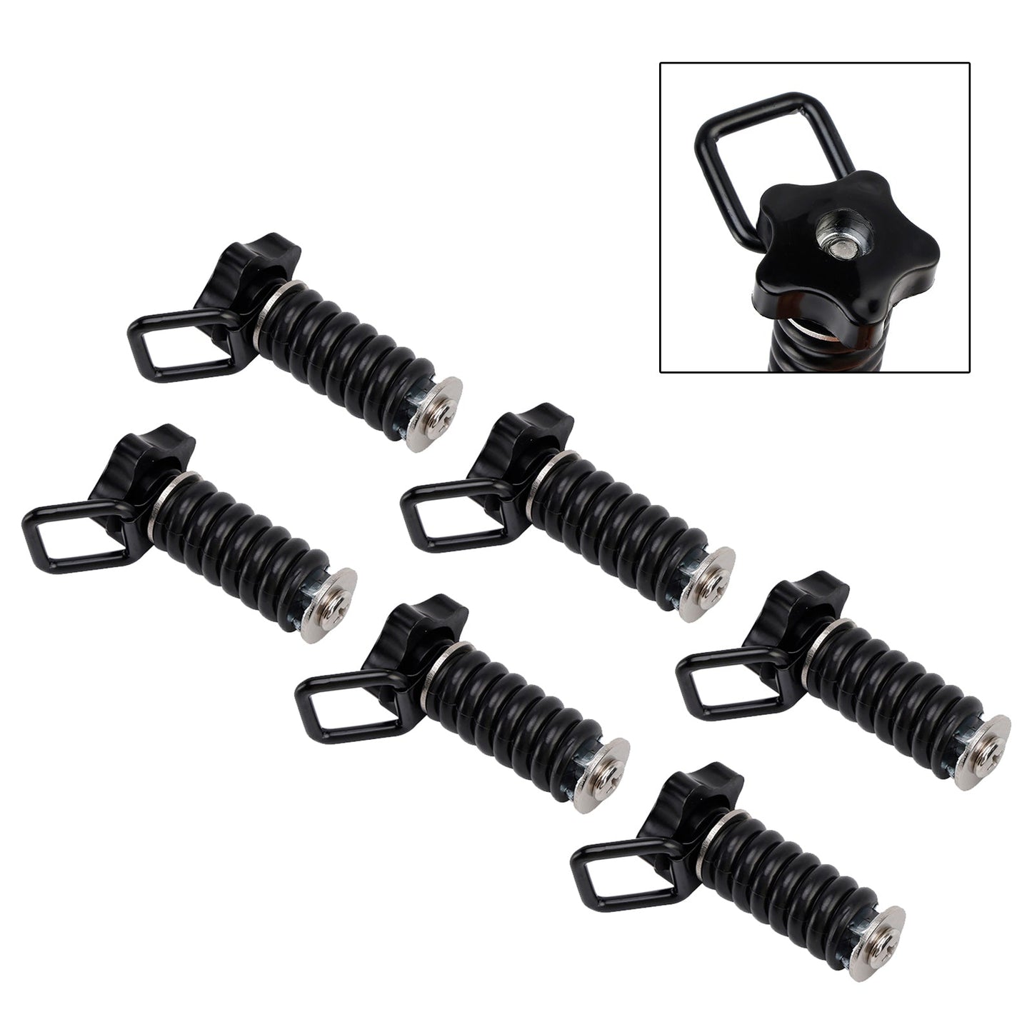 6 pezzi di anelli flessibili di ancoraggio per carico da 1 pollice per Polaris RZR Sportsman Ace 2013-2025
