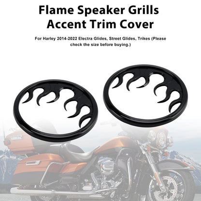 Griglie per altoparlanti Flame Accent Trim Cover per Touring Electra Glide Ultra Classic