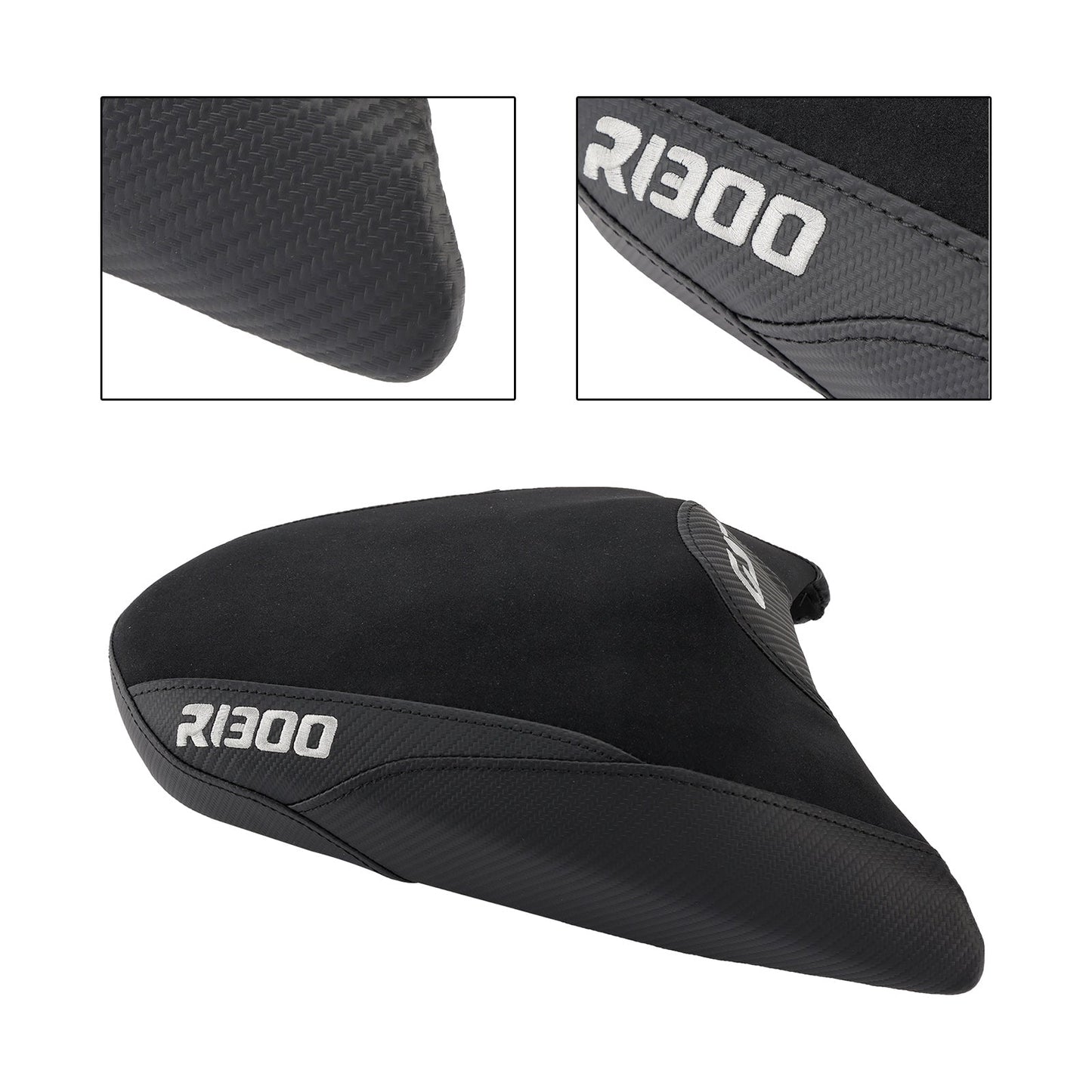 Cuscino passeggero posteriore per BMW R1300GS 2024-2025, in poliuretano piatto, blu e bianco